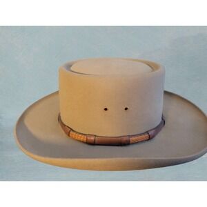 Vintage Men's Stetson Showdown Western Cowboy Hat Wf2062 Fawn 4x 6 7/8